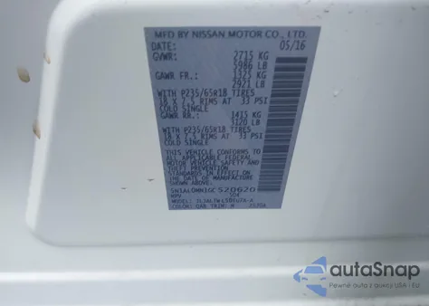 2016 Infiniti Qx60 из США, поврежденный, VIN 5N1AL0MN1GC520620